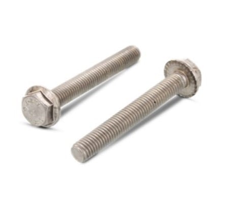 Болт шестигранний M10x50 з зубчастим фланцем А2